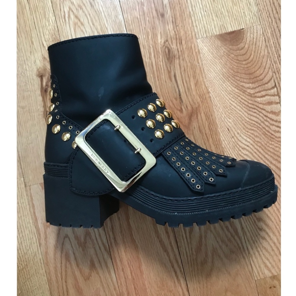 Burberry Whitchester Studded Buckle Booties - Picture 2 of 2
